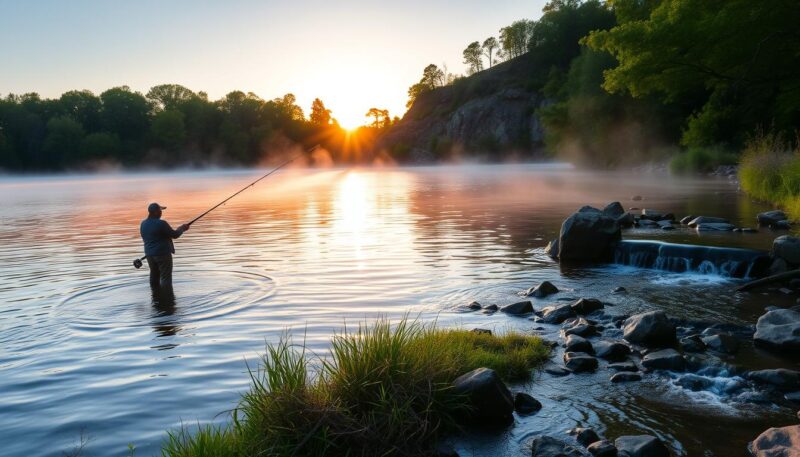 Best time to fish for bass and trout