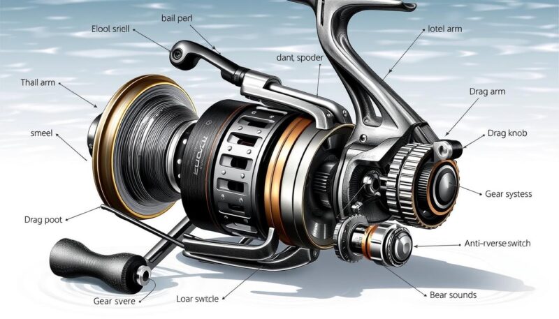 parts of a fishing reel